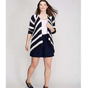 NWT striped open cardigan 26/28